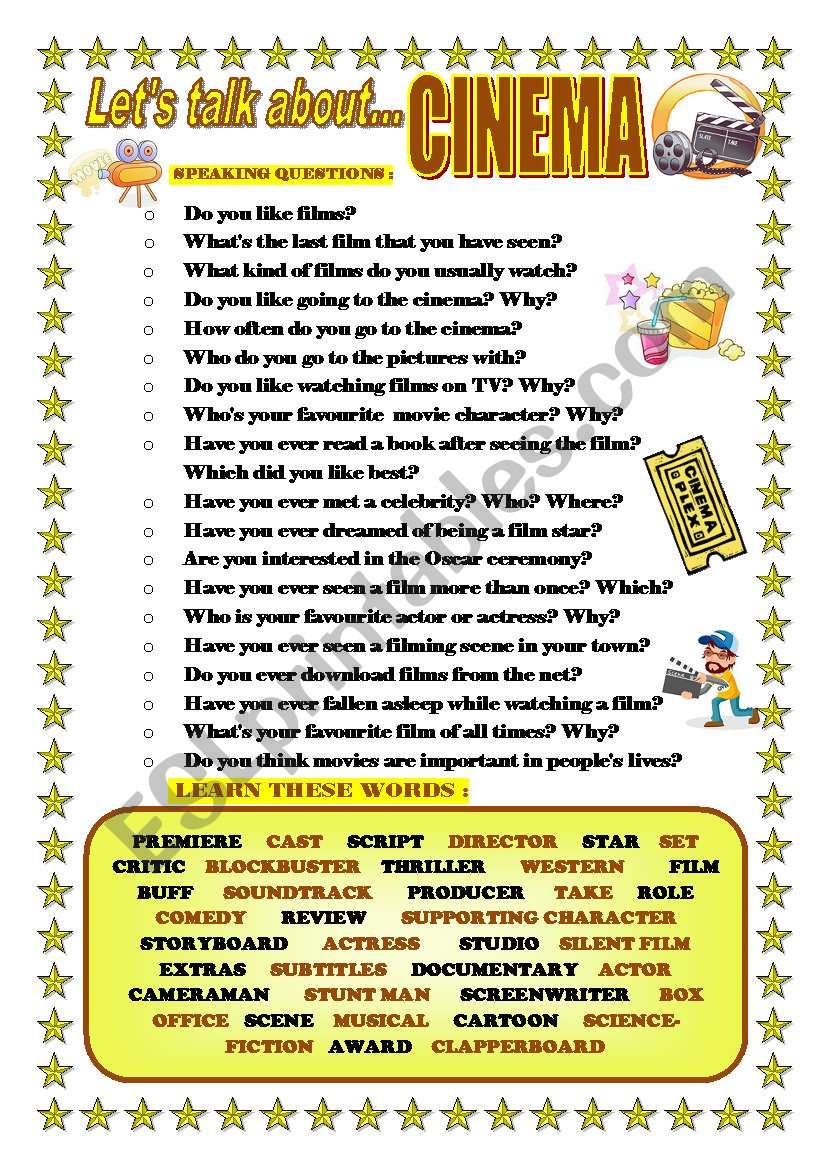 LETÂ´S TALK ABOUT CINEMA (SPEAKING SERIES 11)