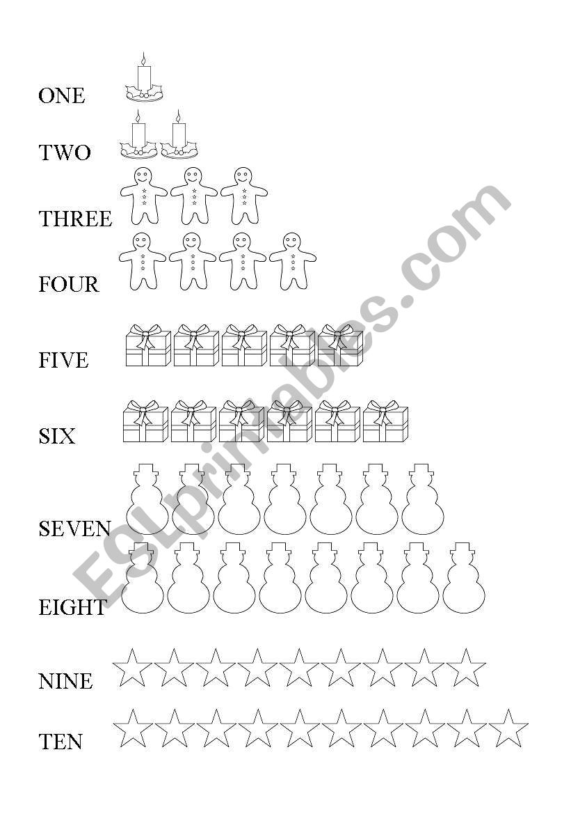 Numbers worksheet