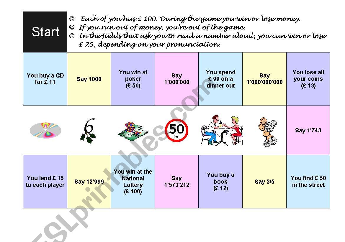 Numbers and money ... worksheet