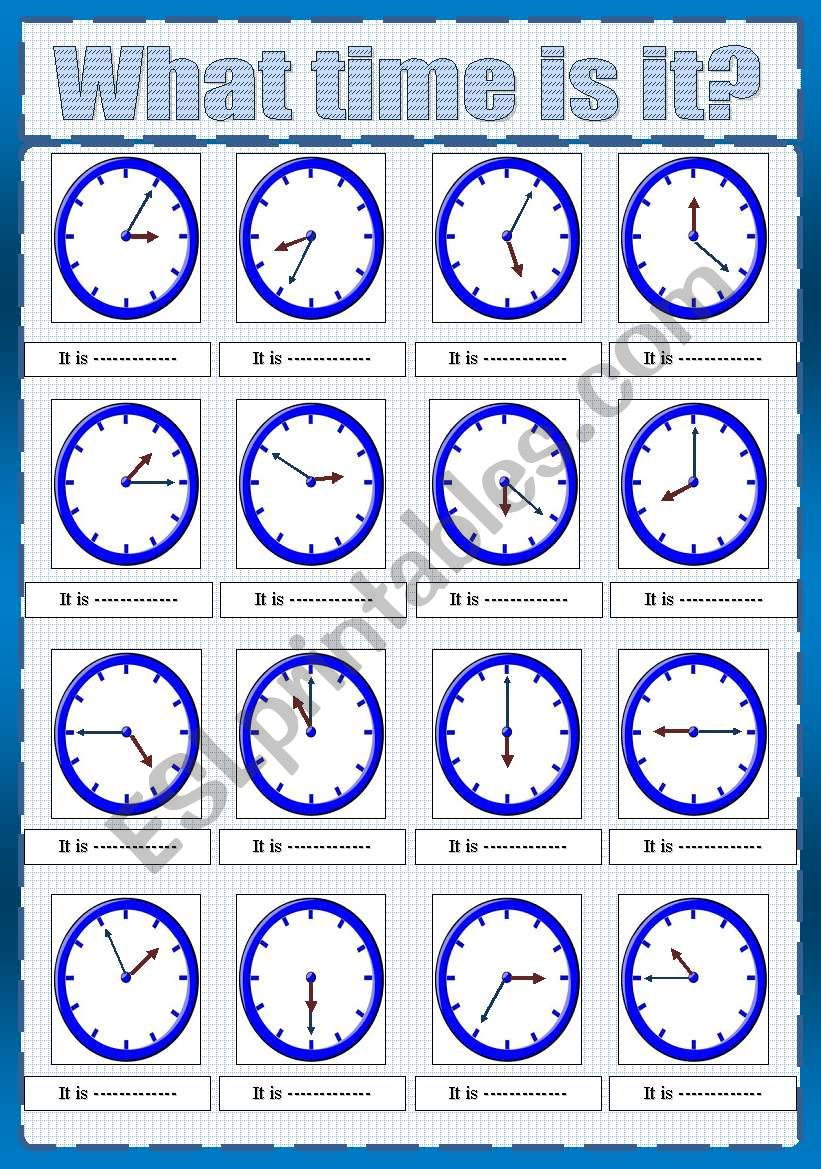 telling the time****( fully editable)