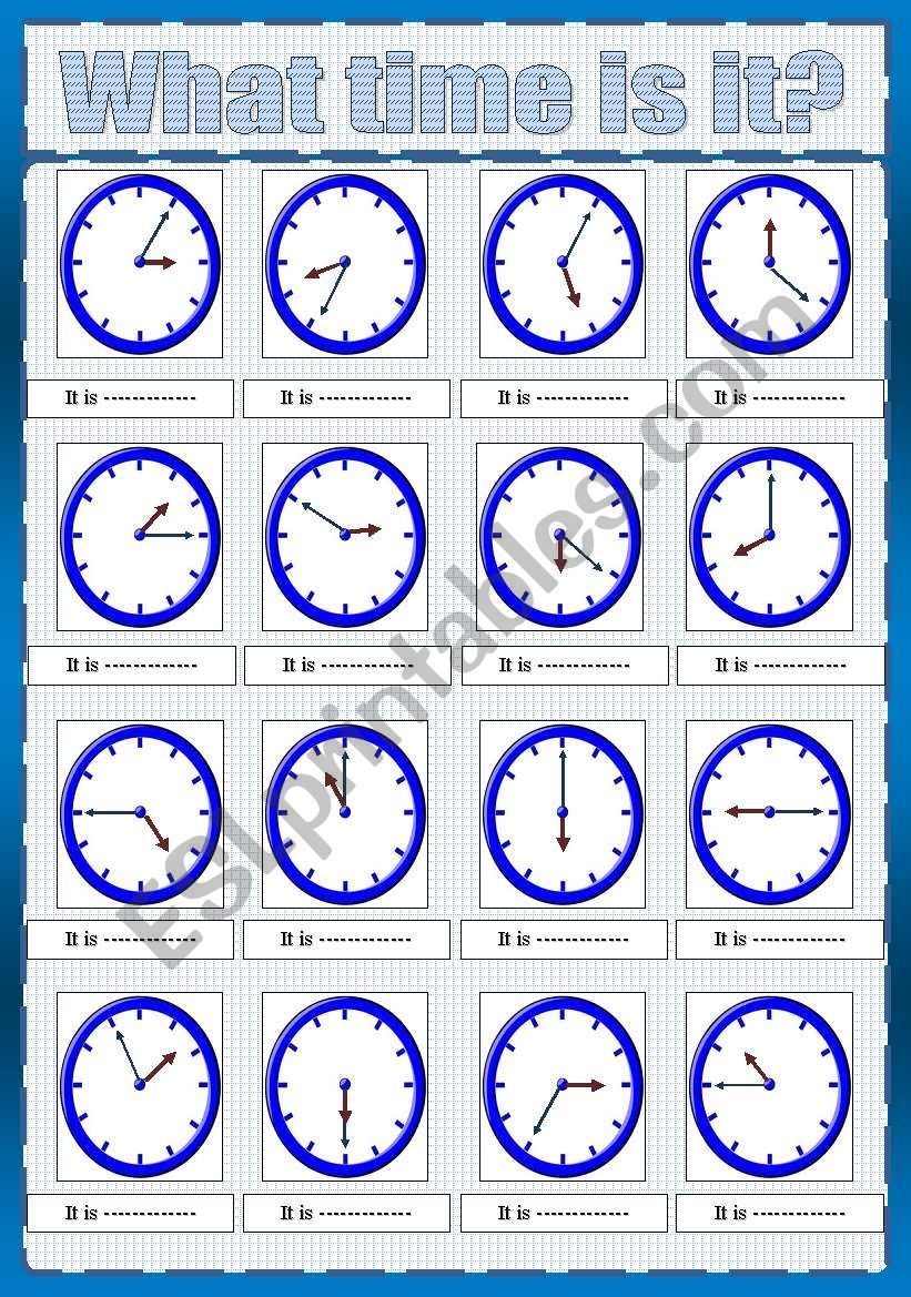 telling the time****( fully editable)