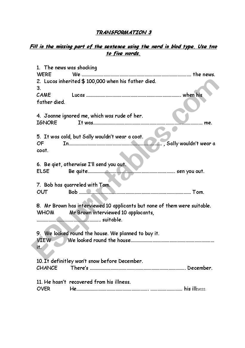 Grammar revison 1 worksheet