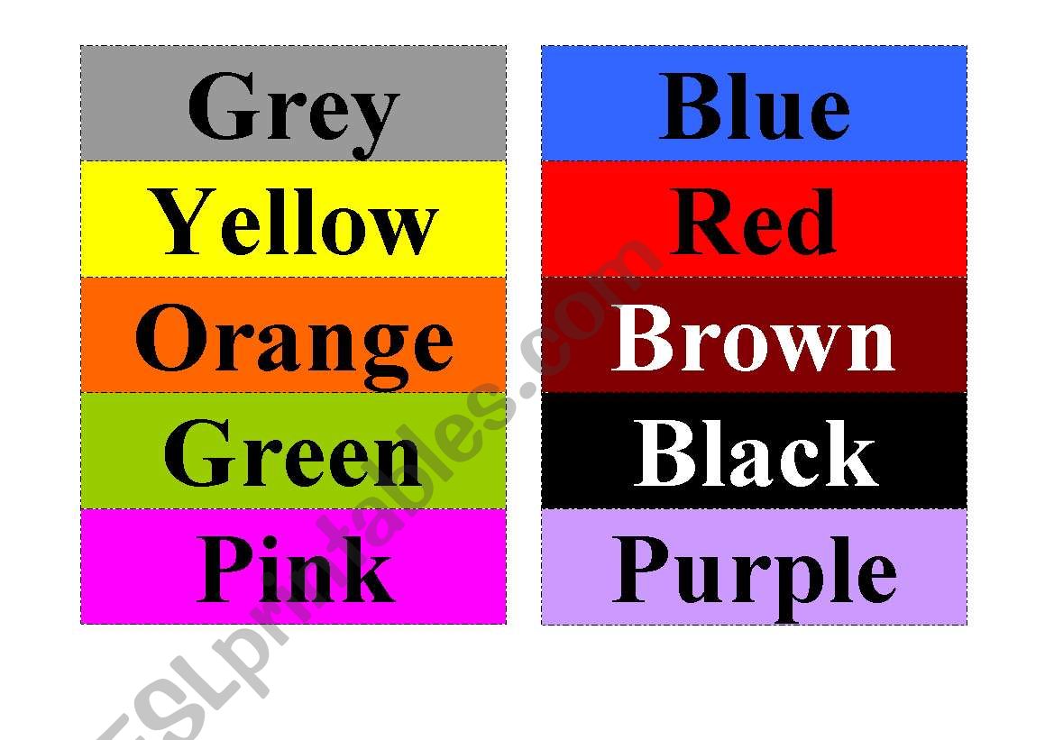 Colours to cut only worksheet