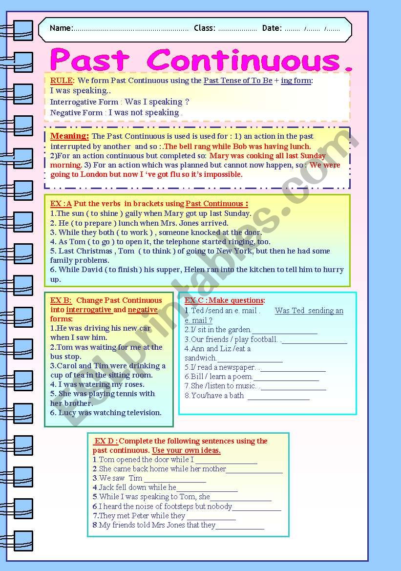 the-past-continuous-tense-esl-worksheet-by-lucetta06