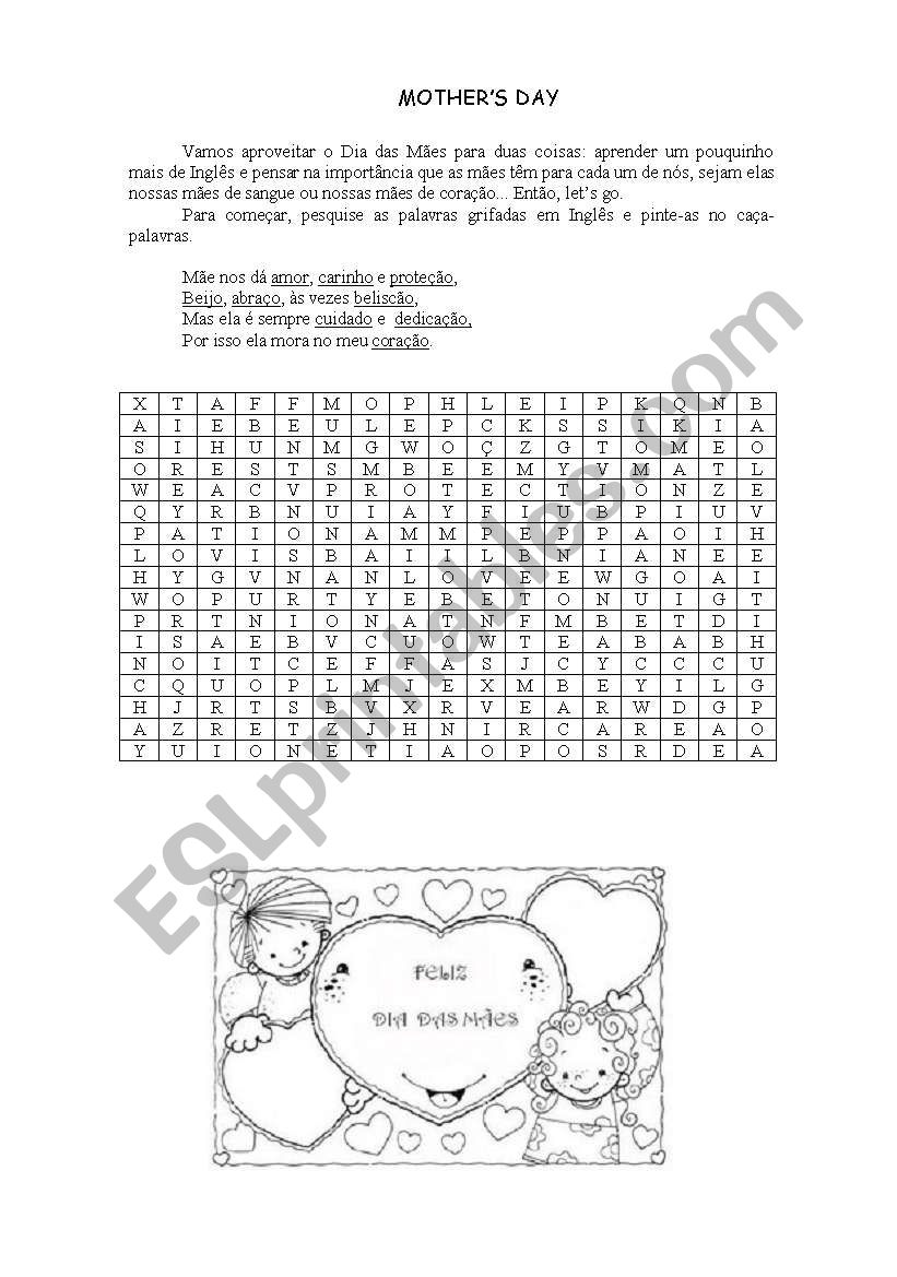 Mothers Day in Brazil worksheet