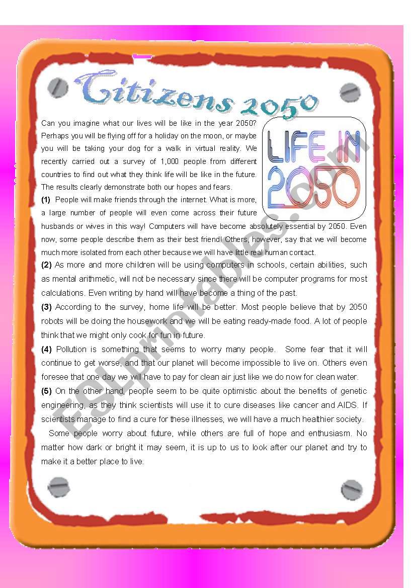 RC : Citizens 2050 worksheet