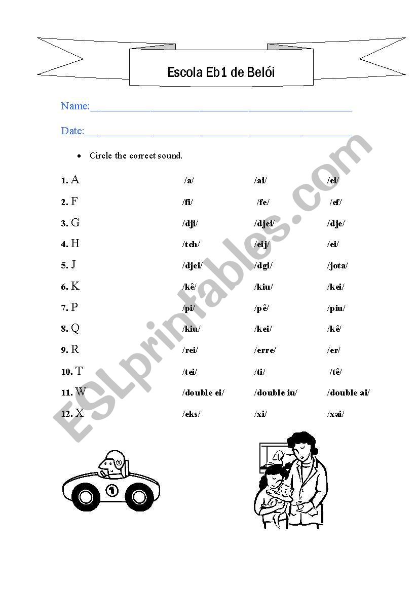 alphabet worksheet