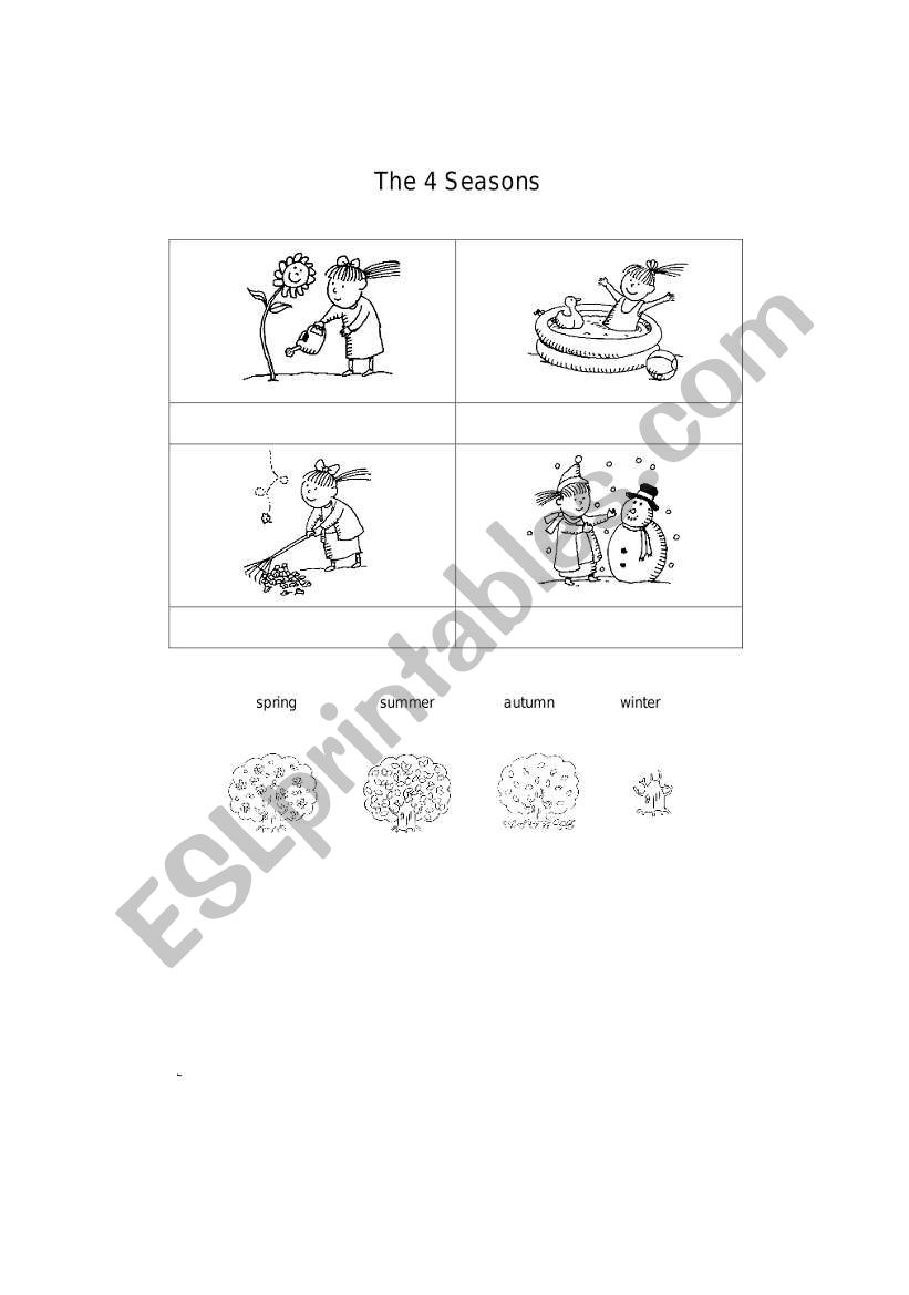 4seasons worksheet