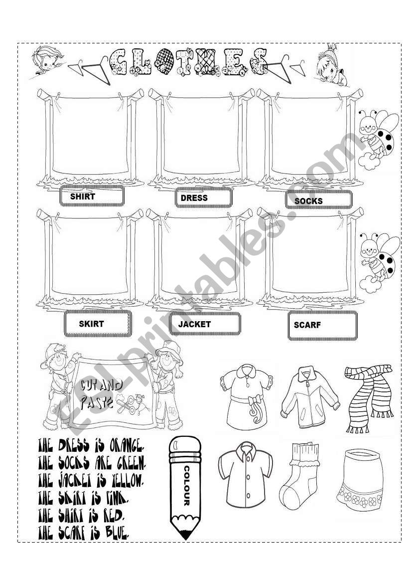 clothes 2 worksheet