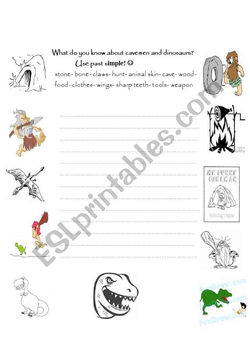 dinosaurs worksheet