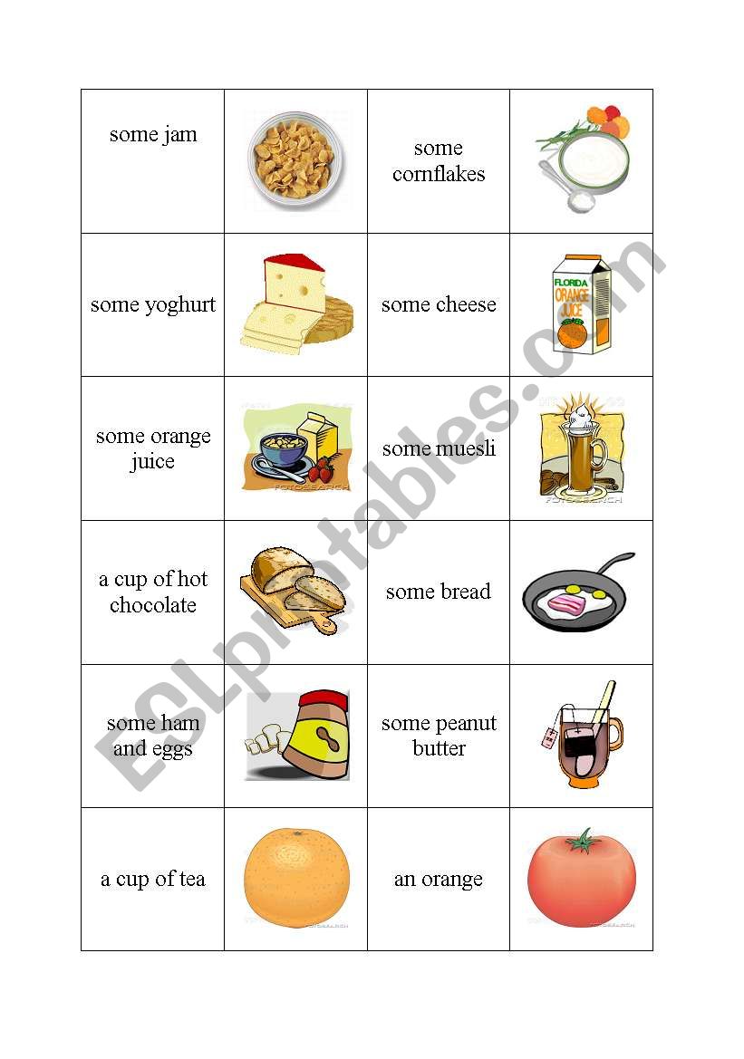 BREAKFAST DOMINO Part 2 worksheet