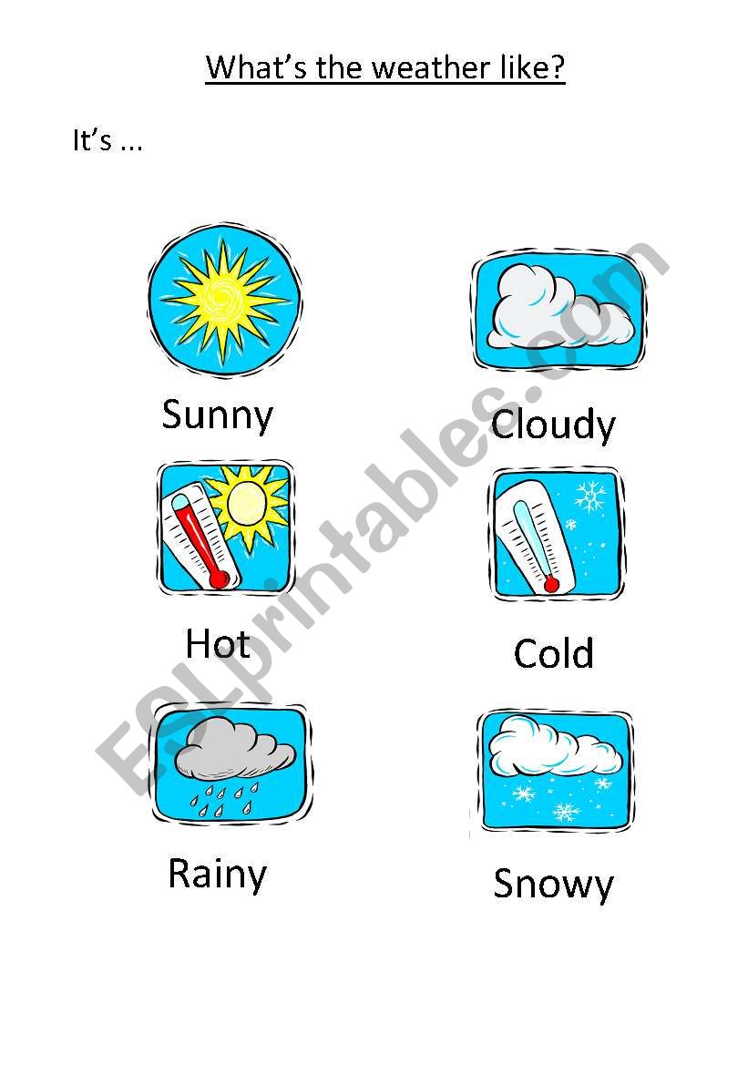 The weather worksheet