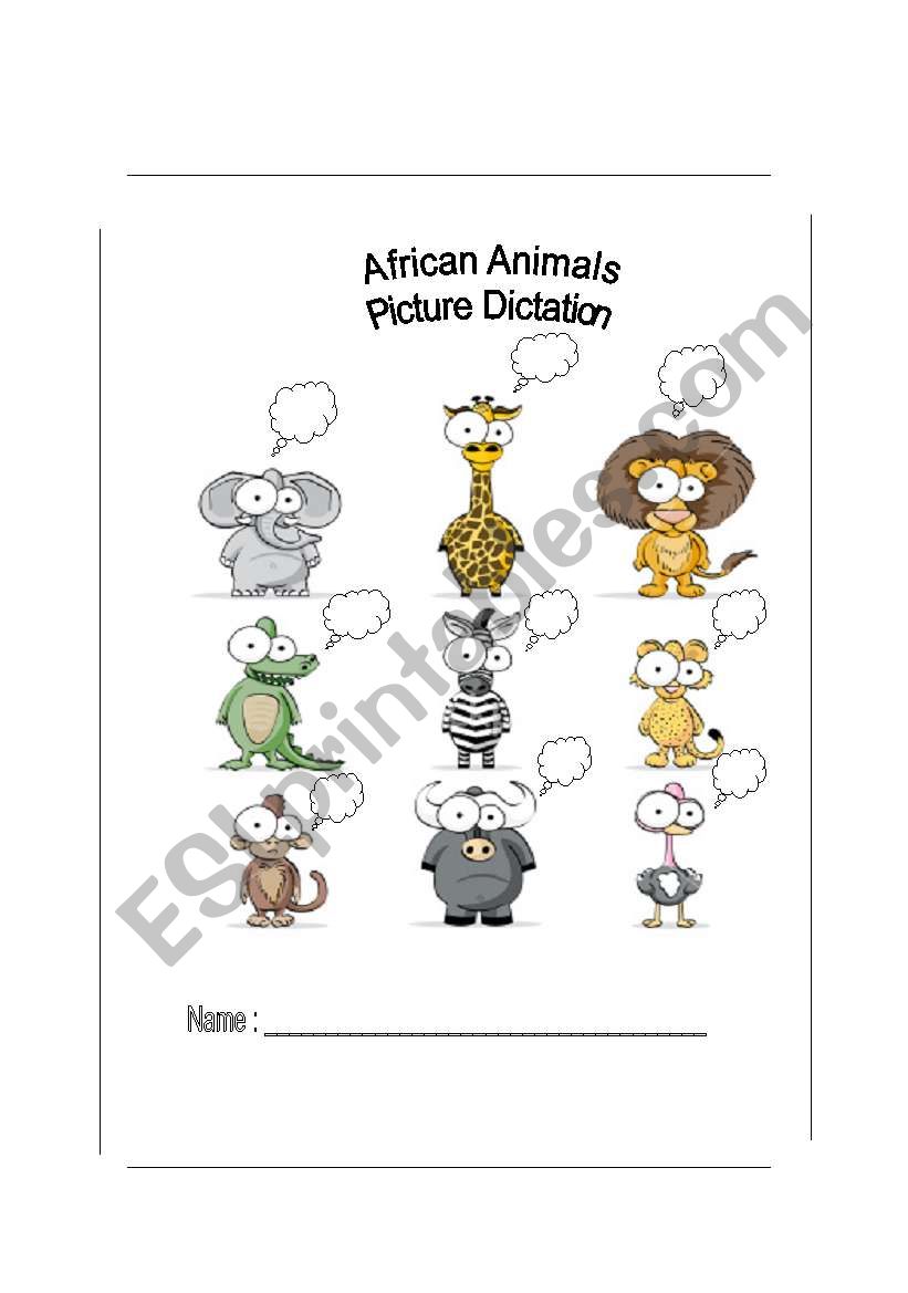 Wild Africa worksheet