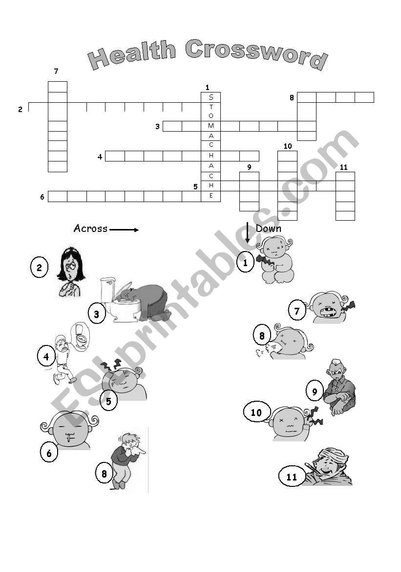 Symptoms of diseases worksheet