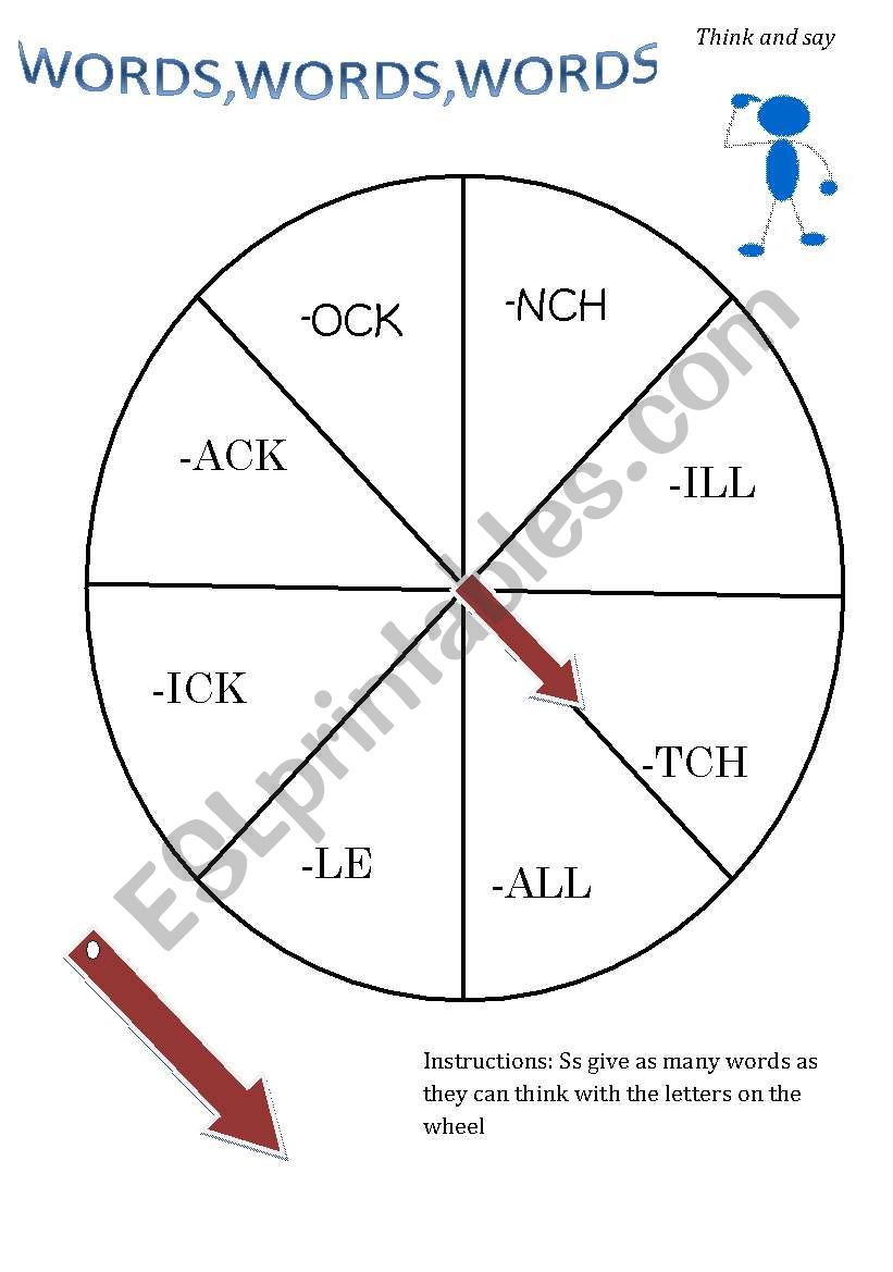 WORDS,WORDS,WORDS..... worksheet