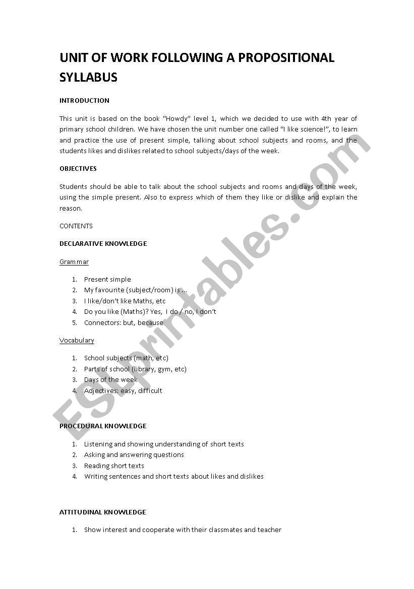 lesson planning worksheet