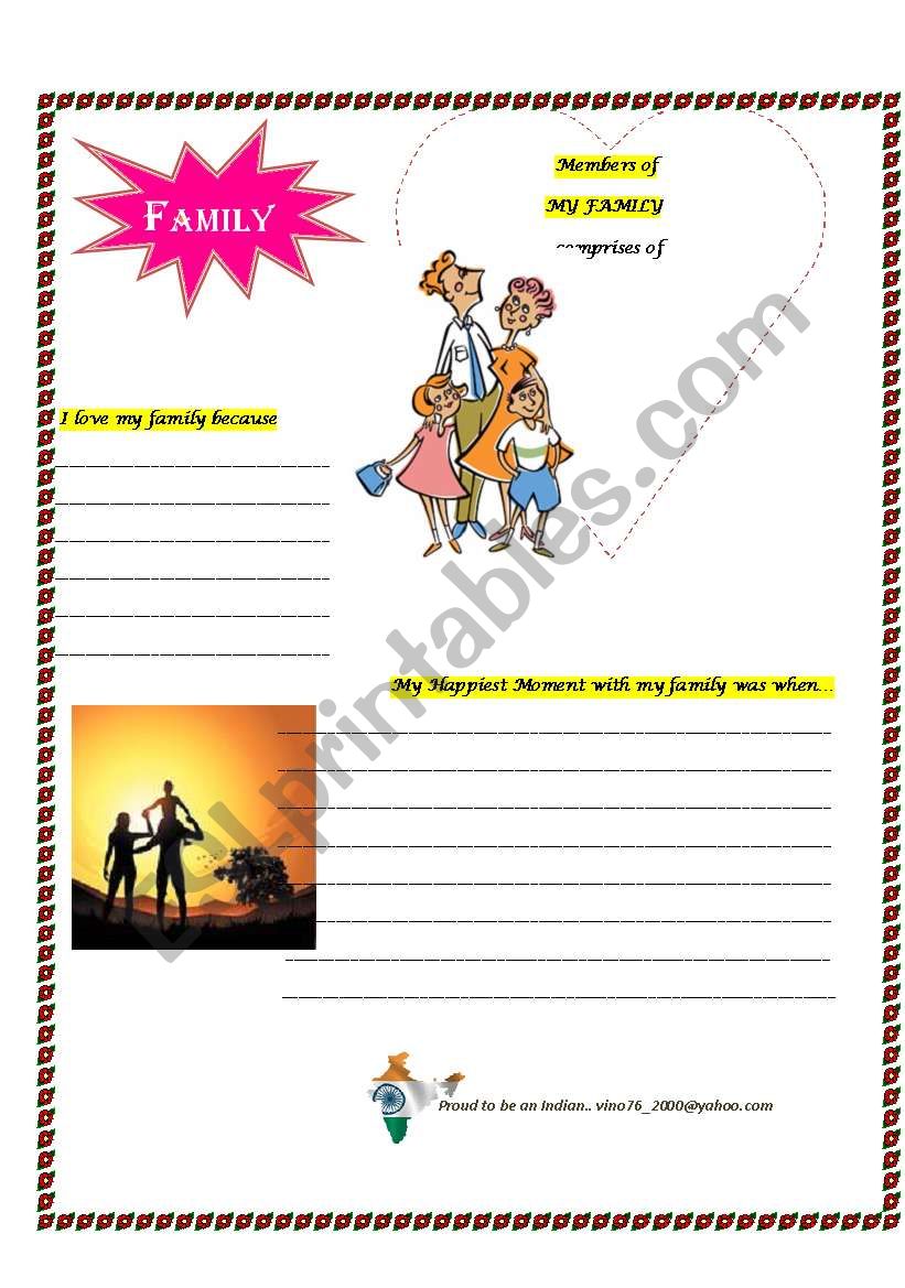 Family worksheet