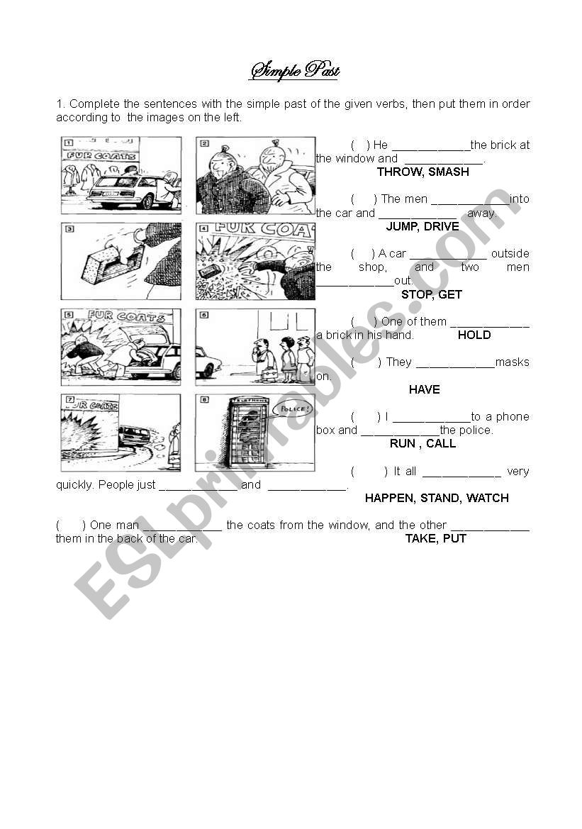 Simple Past worksheet