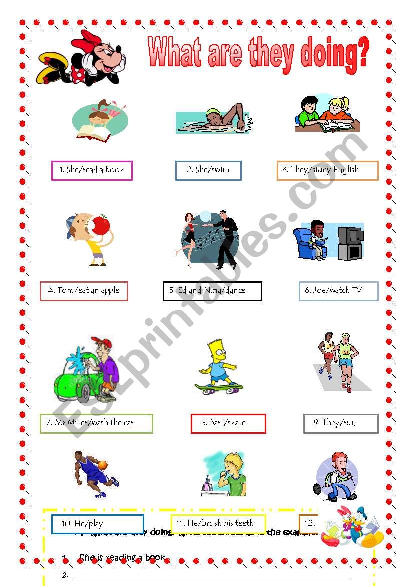 Present Continuous worksheet