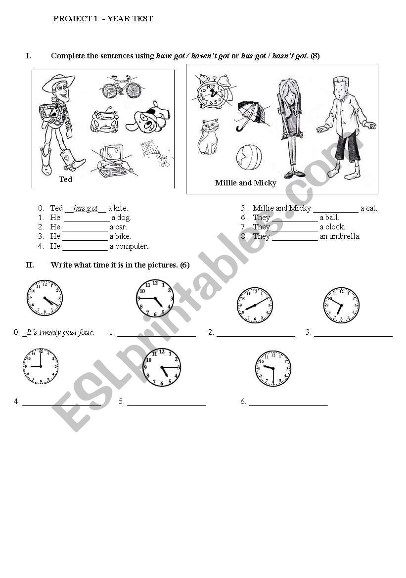 Project 1 - year test part2 worksheet