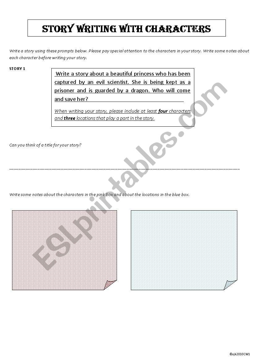 Story Writing 1 worksheet