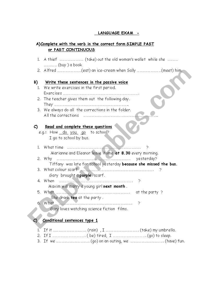 test- worksheet