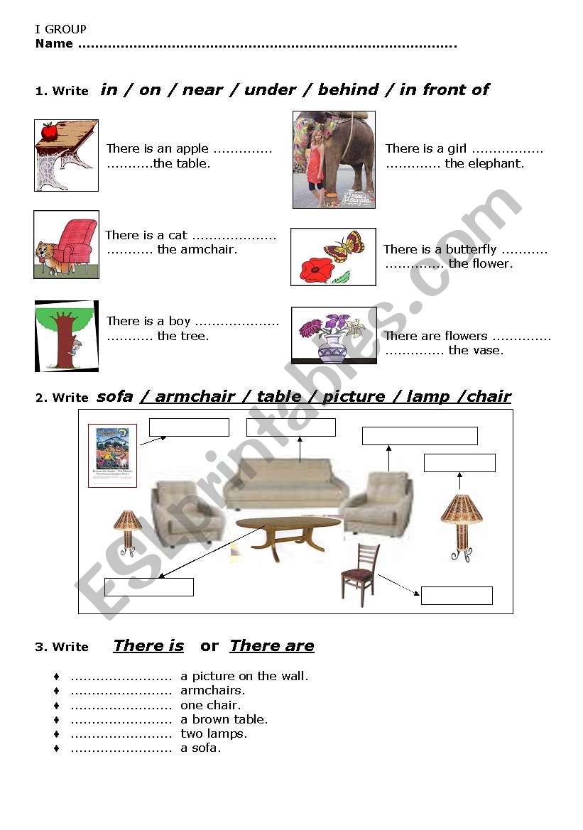 TEST I group worksheet