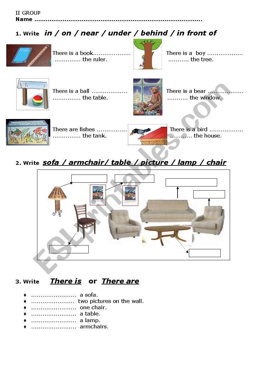 There is - There are worksheet