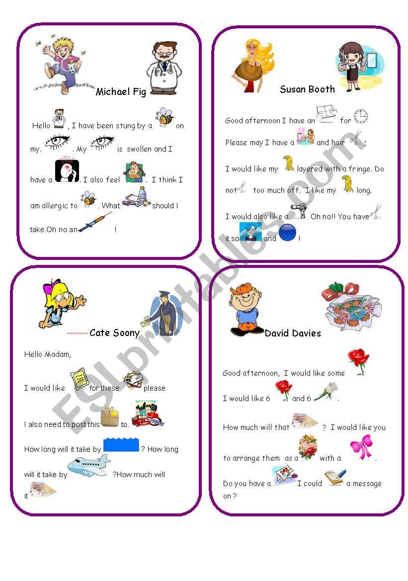 character activity card 1 worksheet