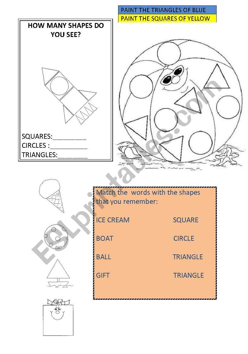 Funny Shapes worksheet