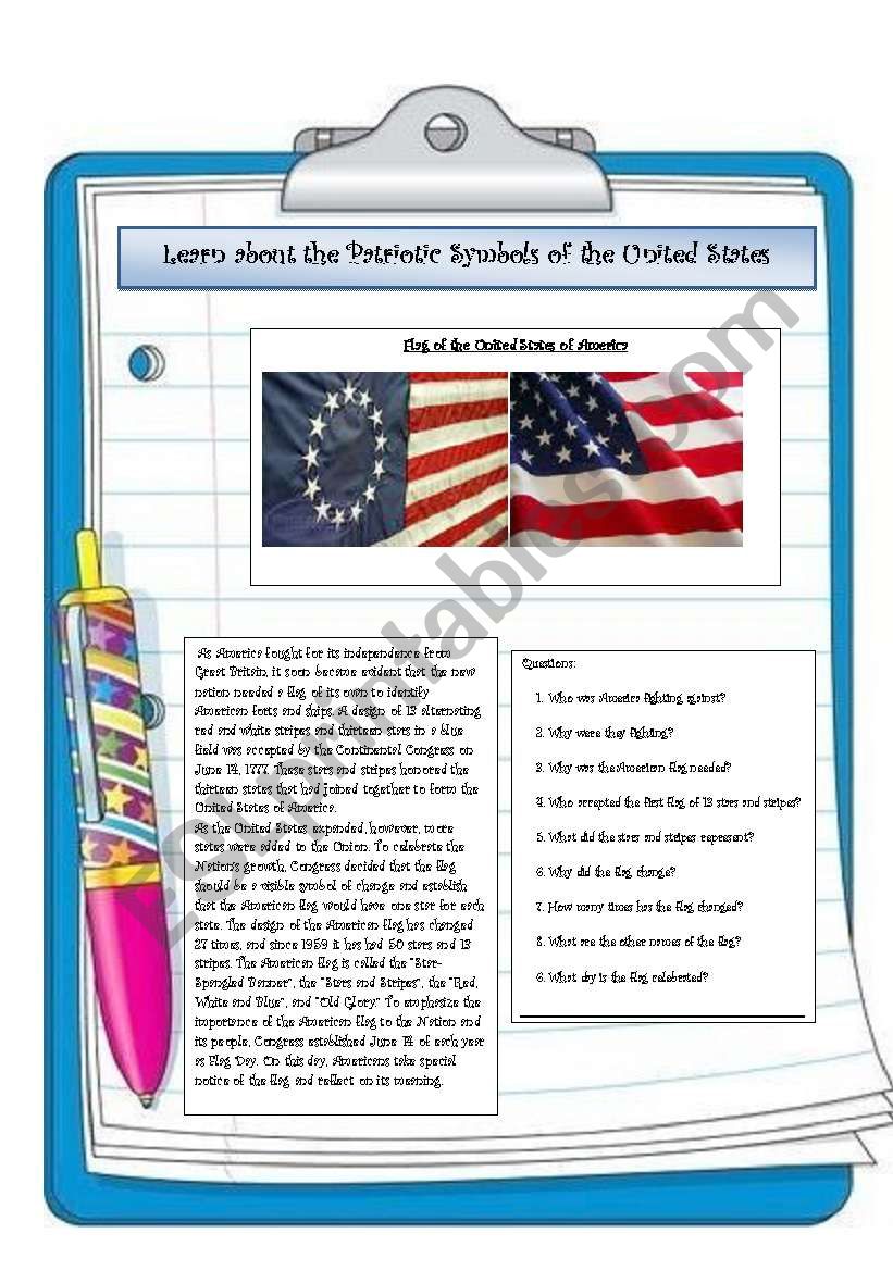 Learn about the Patriotic Symbols of the United States