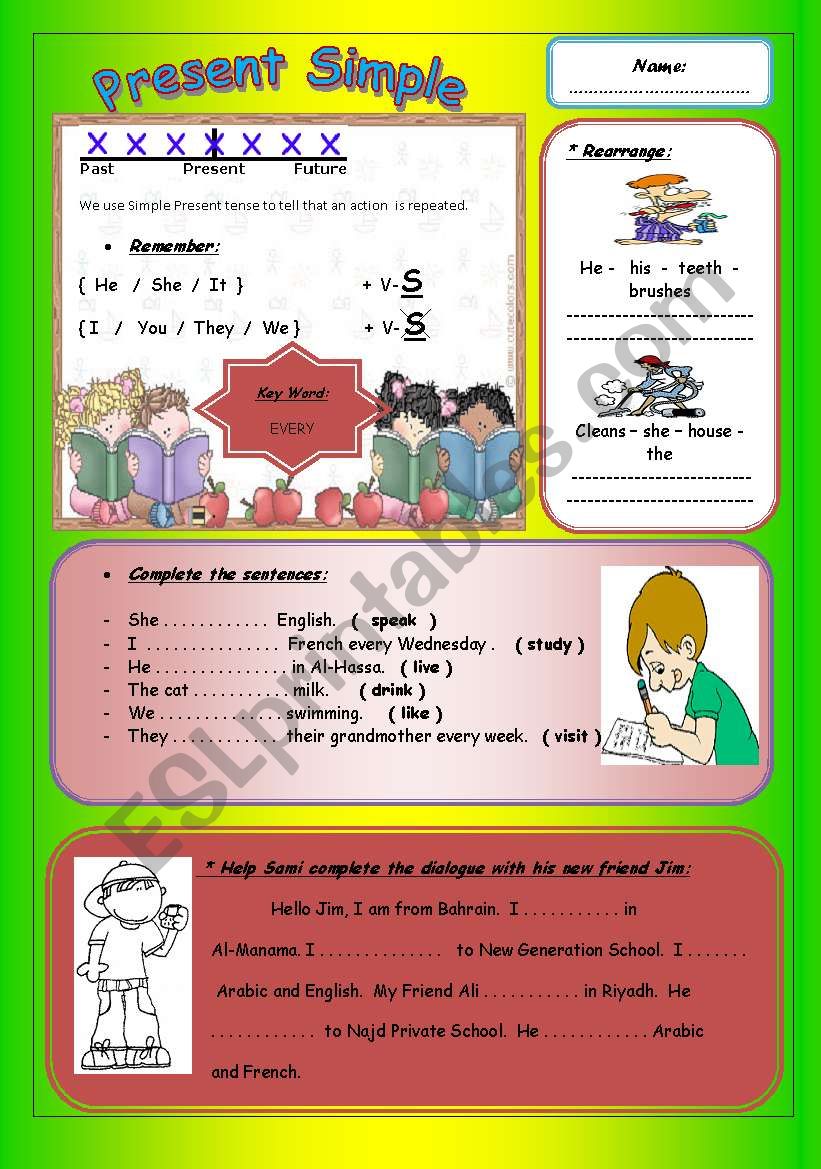 Present Simple worksheet