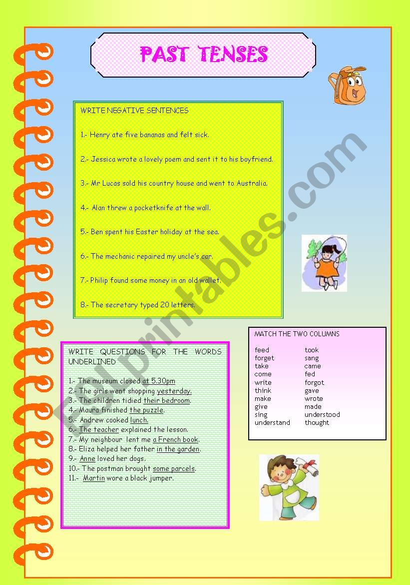 PAST TENSES worksheet