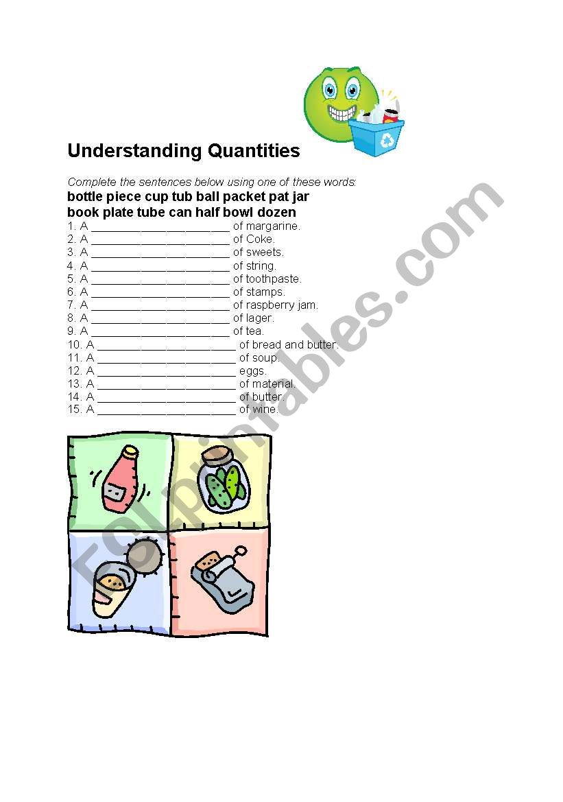 Understanding Quantities  worksheet