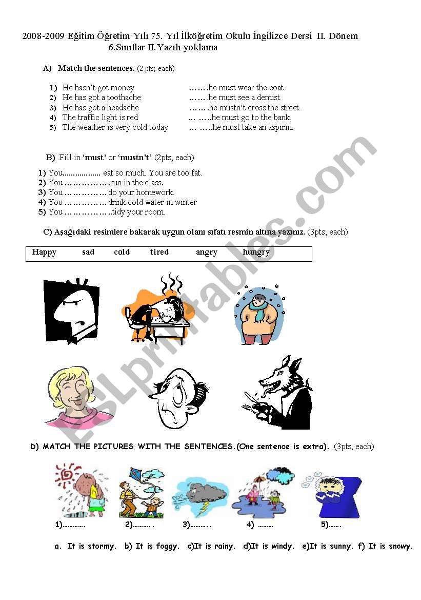 adjectives worksheet