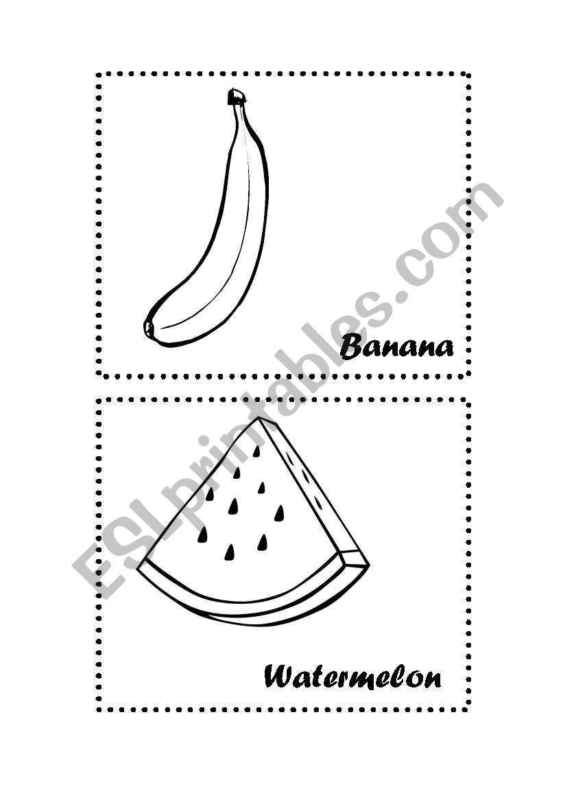 FRUITS worksheet