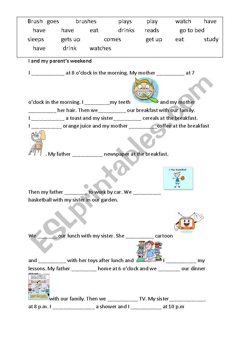 present simple worksheet