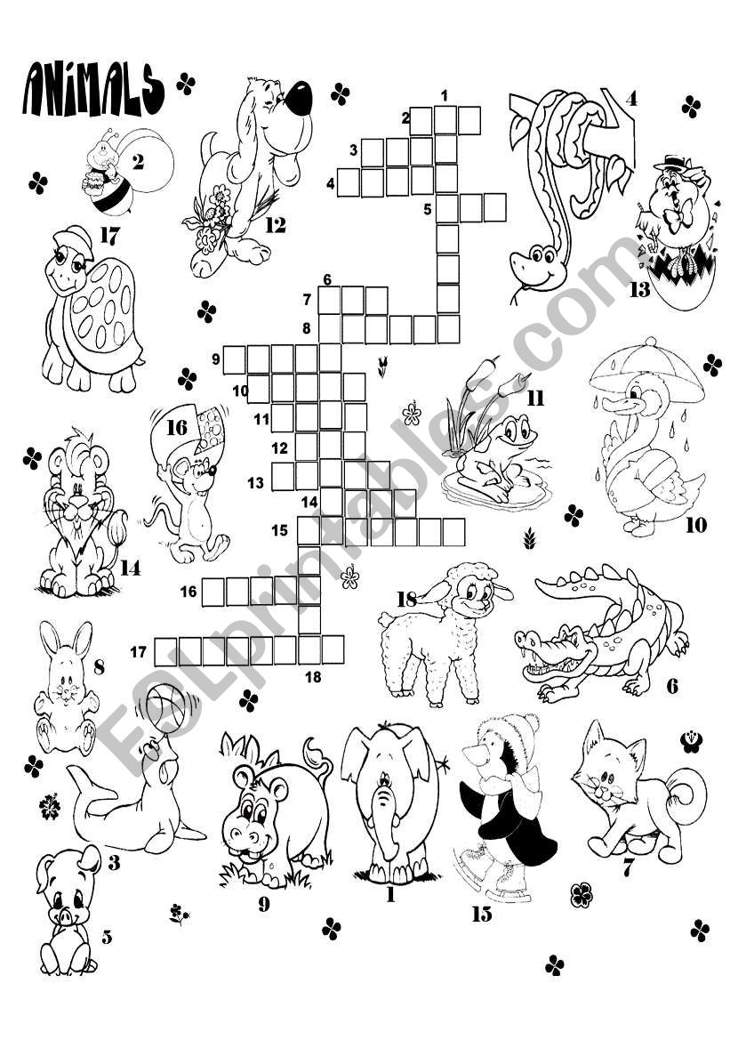 animals worksheet