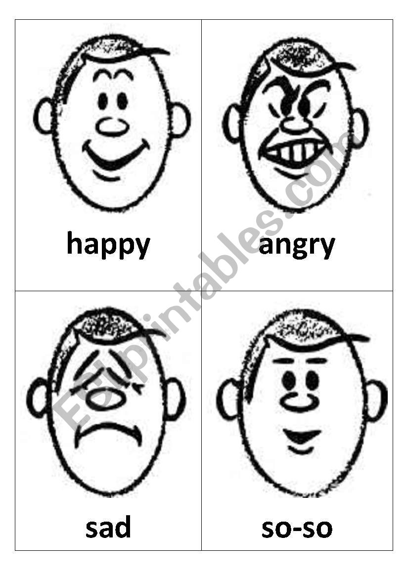 Facial expressions worksheet