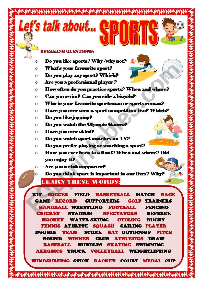 LETÂ´S TALK ABOUT SPORTS (SPEAKING SERIES 13)