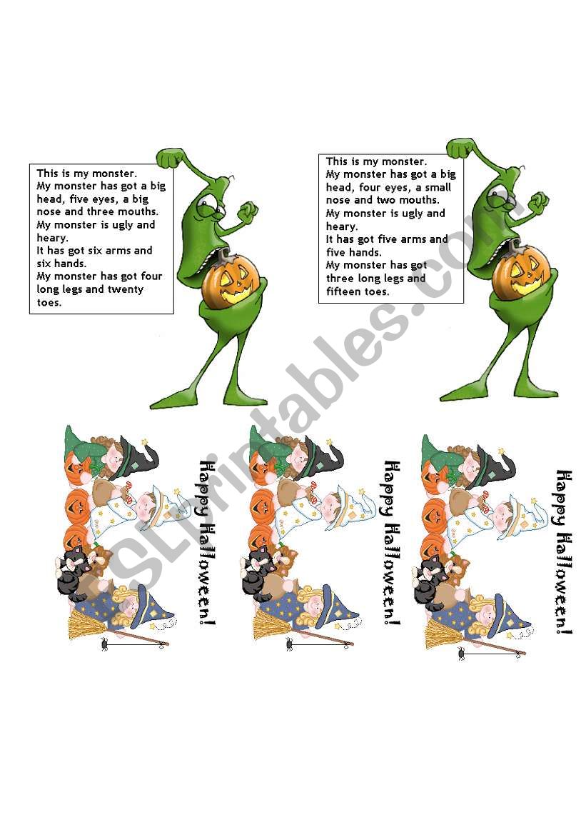 Halloween worksheet