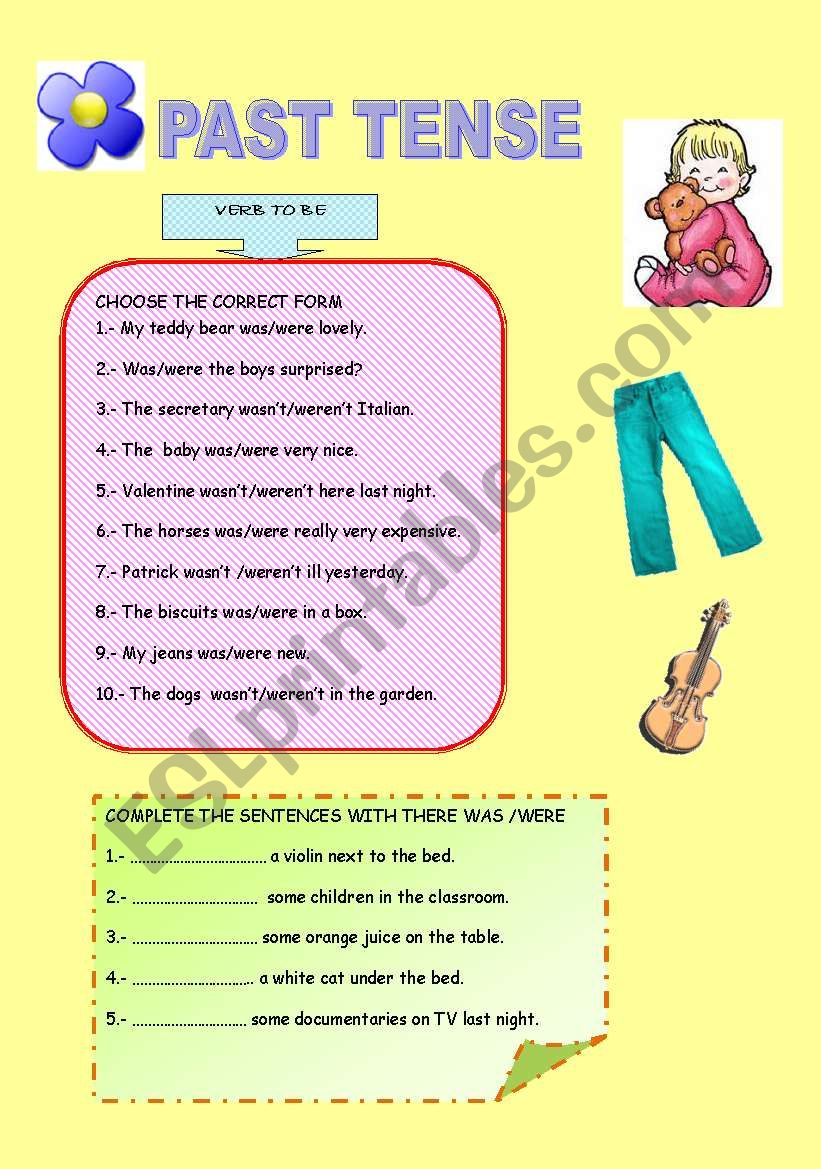 PAST TENSE & READING worksheet