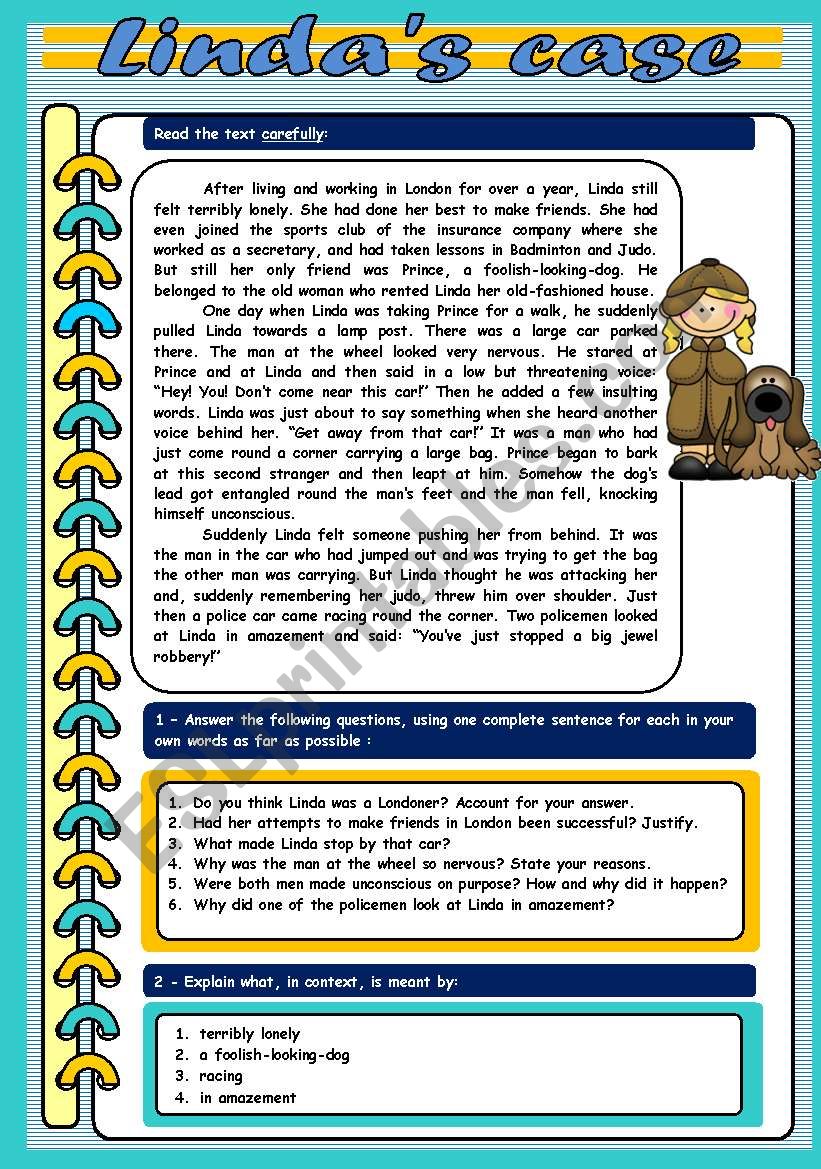 LindaÂ´s case worksheet