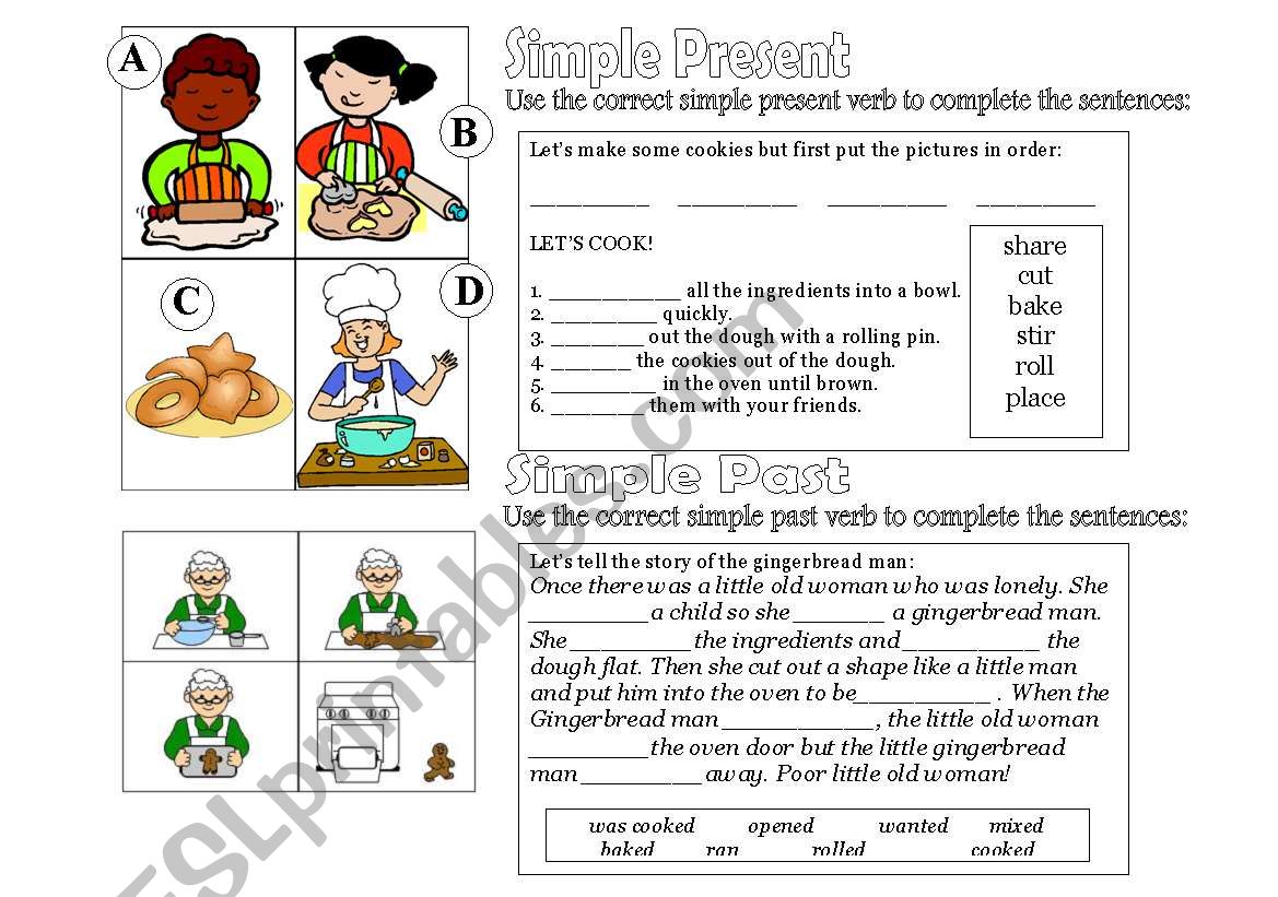 Simple Present; Simple Past worksheet