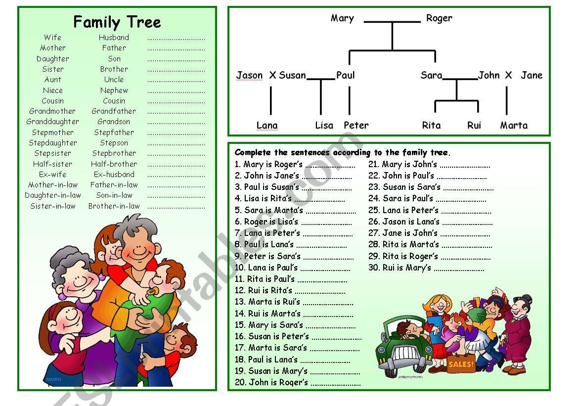 Family Tree worksheet