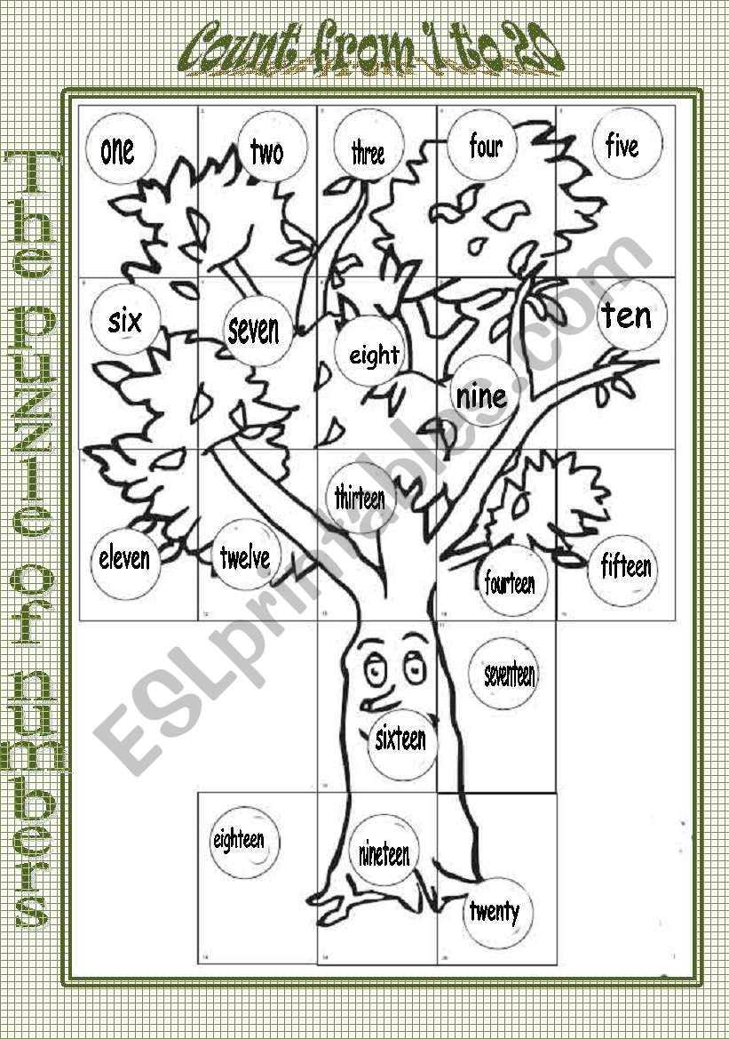 Puzzle of Numbers worksheet