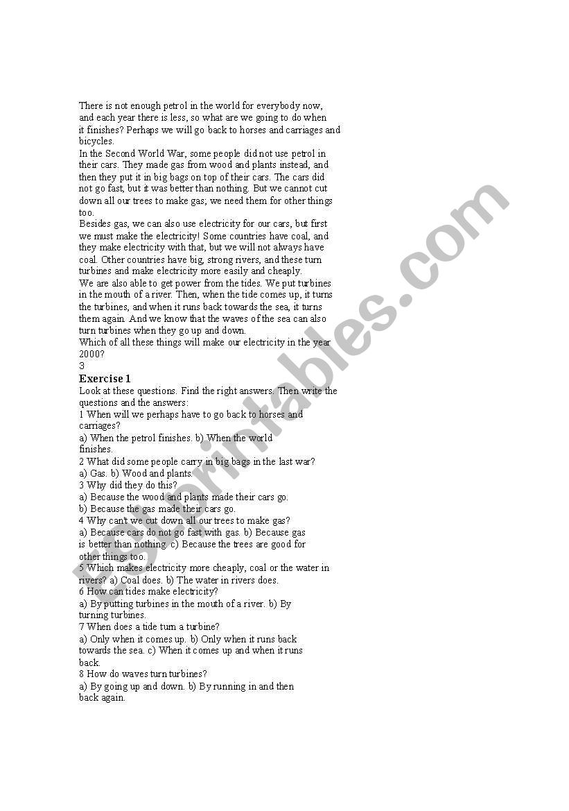 READING COMPREHENSIO worksheet