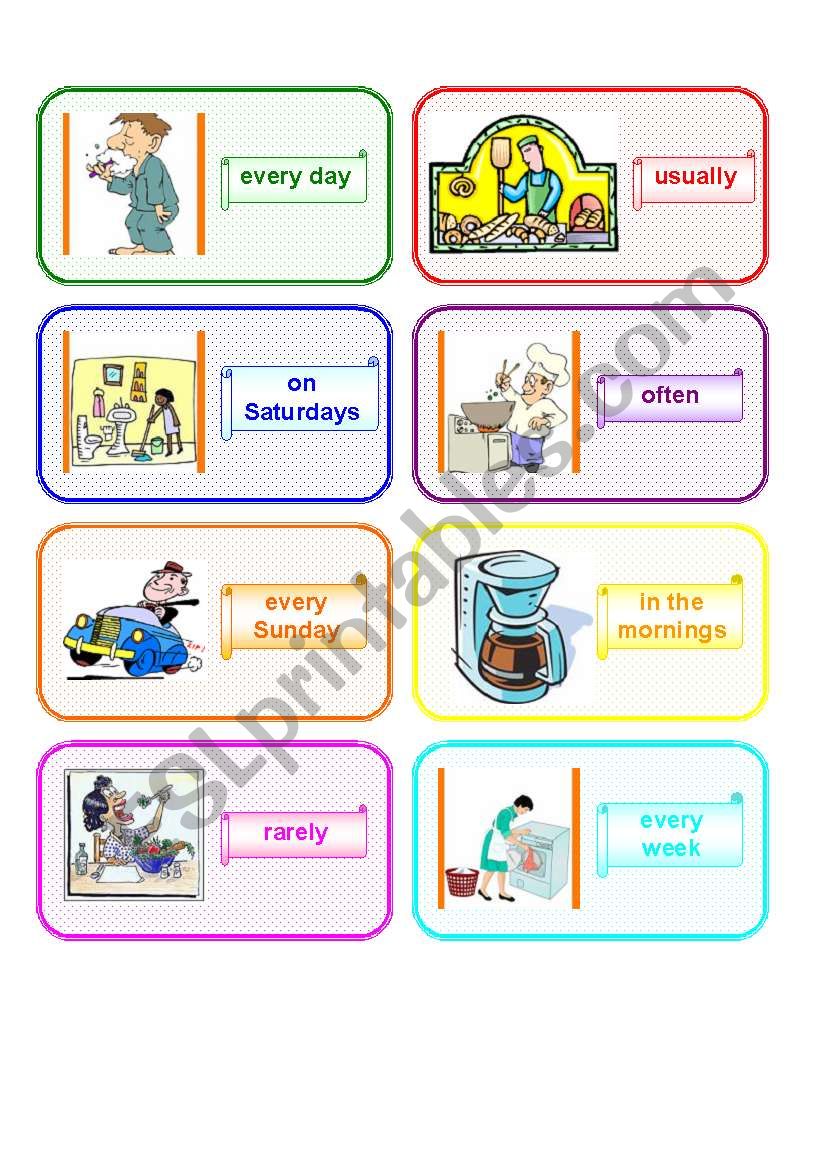 Revision cards 1 worksheet