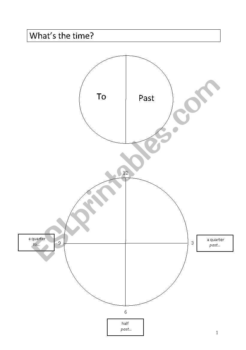 Whats the time? worksheet