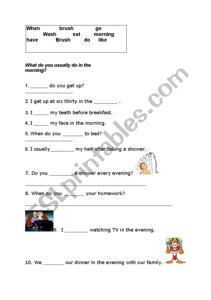 present simple quiz worksheet